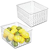 MATERIAL DE CALIDAD: Estas cajas para comida son de plástico resistente sin BPA ni cloro. Los organizadores de cocina se deben lavar a mano con agua jabonosa suave.