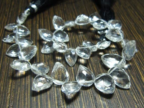 Perles briolettes en cristal AAA en forme de poire pour la création de bijoux de luxe