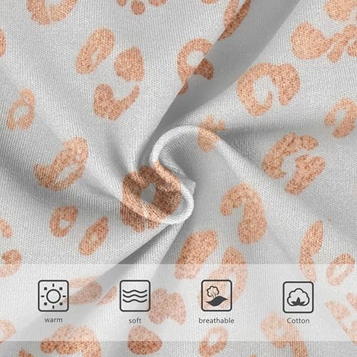 Cotton Toddler Underwear Floral Rose Gold Leopard Spots White Panties for Girl Flower Briefs Undies Kids 2t3