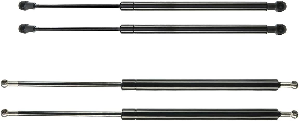 A-Premium Rear Window Glass and Tailgate Lift Supports Shock Struts Compatible with Toyota Model - Highlander 2008-2013 with Power Liftgate, Except Japan Built, Except 9 Speaker Audio System, 4-PC Set