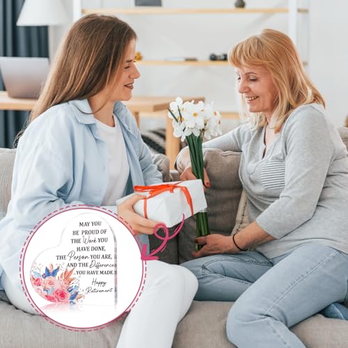 Heart-Shaped Retirement Gift Plaque for Women and Colleagues - Image 6