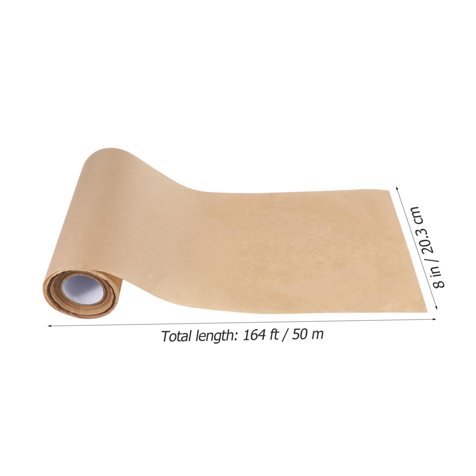 minkissy Braunes Kraftpapierrolle Geschenkpapier Packpapier Blumenstraußpapier Bastelpapier Naturpapier Blumenverpackungspapier Reißfestes Verpackungsmaterial