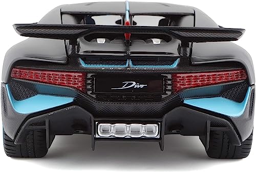 Image of LONGMIRE Metal Pull Back Diecast Car Pull Back Model with Sound Light Boys Gifts Toys for Kids Pack of 1, Multicolor (Bugatti Divo)