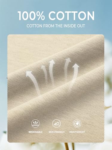 NORTHYARD Men's Cotton Shirts Heavyweight Short Sleeve Casual T-Shirts with Chest Pocket Work Wear3