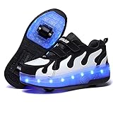 puedes cruzar la calle y los zapatos se iluminarán. ¡las increíbles soles led brillan en varios colores! la taza de impacto a prueba de golpes pp no tiene un olor peculiar y puede proteger los pies tiernos del bebé. estos patines son de gran calidad, cómodos de usar-elegantes. su bebé puede usarlos sin ruedas, super fresco y fácil de aprender a rodar.