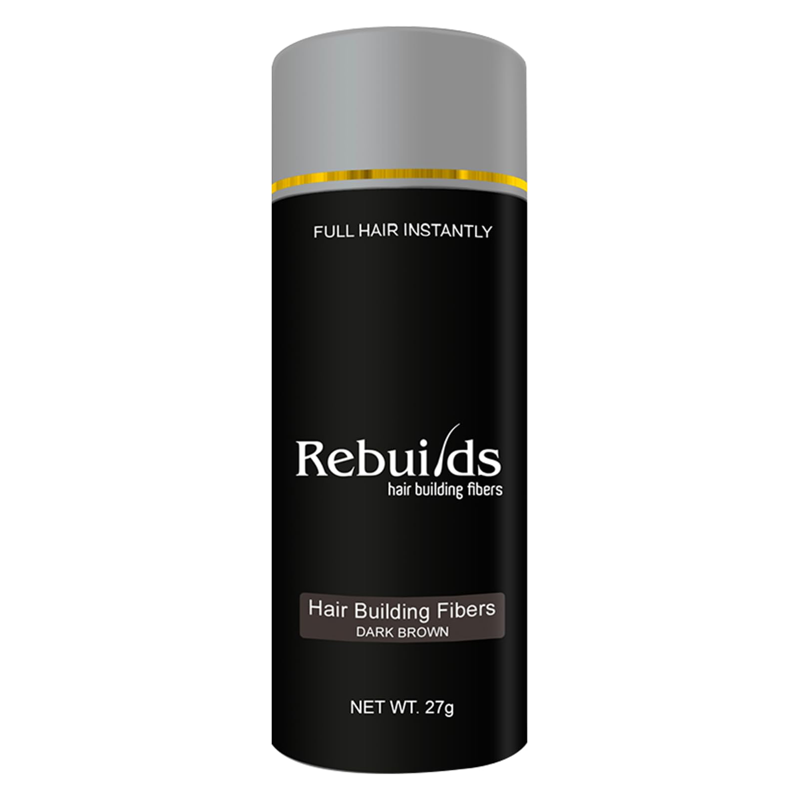 Hair Fibers for Thinning Hair, Natural & Undetectable, Instantly Thicker Fuller Hair, Ideal for Men & Women, 27g (Dark Brown)