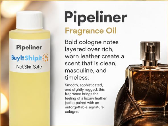 Image of Pipeliner from Our Leather Collection - Perfect for Adding Aroma to Freshies, Candles, and Diffusers - 8 oz