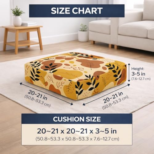 Image of STITCHNEST 'Contour Fit Series' Stretchable Printed Wooden Sofa Cover (Pack of 2) - Elastic Wooden Chair Cover | Wooden Sofa Seat Cover | Size - 20-21 x 20-21 x 3-5 in