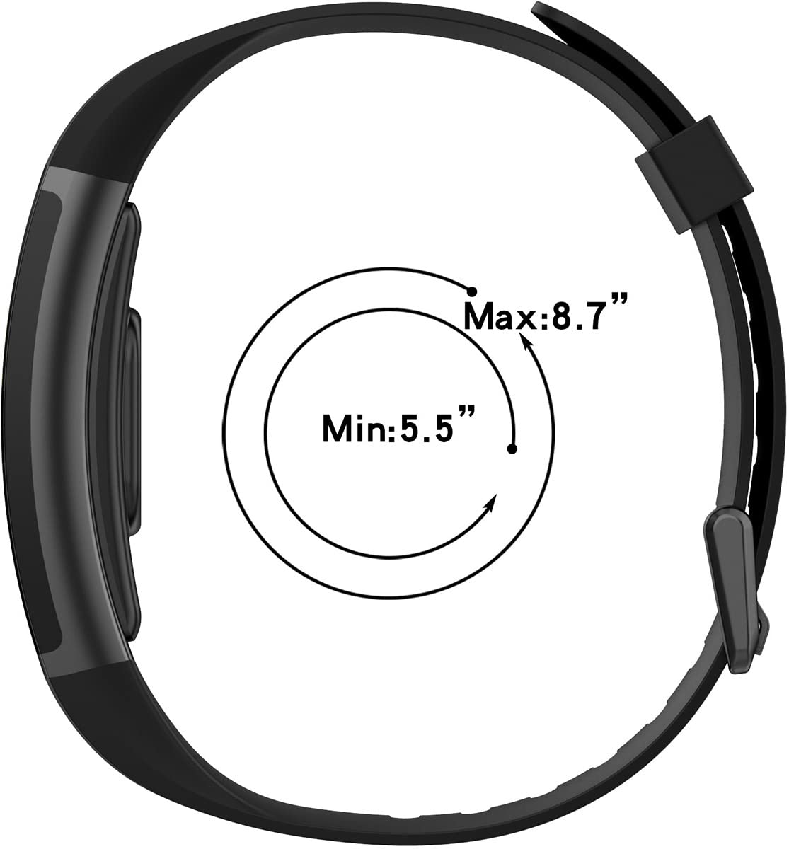 Ersatzarmband Für Realme Band – Silikon, Verstellbar, Mit Metallschnalle (blau)
