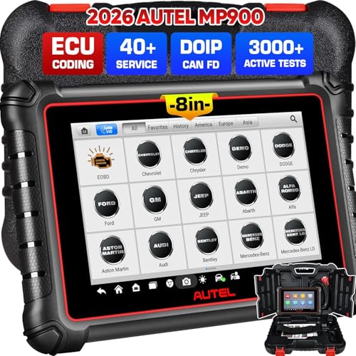 Autel MaxiPRO MP900 Valise Diagnostic Auto, 2026 Plus Récent de MS906BT MP808BT PRO MK900 MX900 MK808S, Codage ECU Pro comme MS906 PRO MP900BT, 3K+ Test...