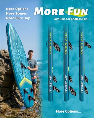 Image of iTAOSTAR Lead 12' x 35 inch /11' x 33 inch Stand Up Paddle Board, Inflatable SUP Board with 5 Fins Stable Design fo Youth, All Skill Levels, Lakes, Oceans