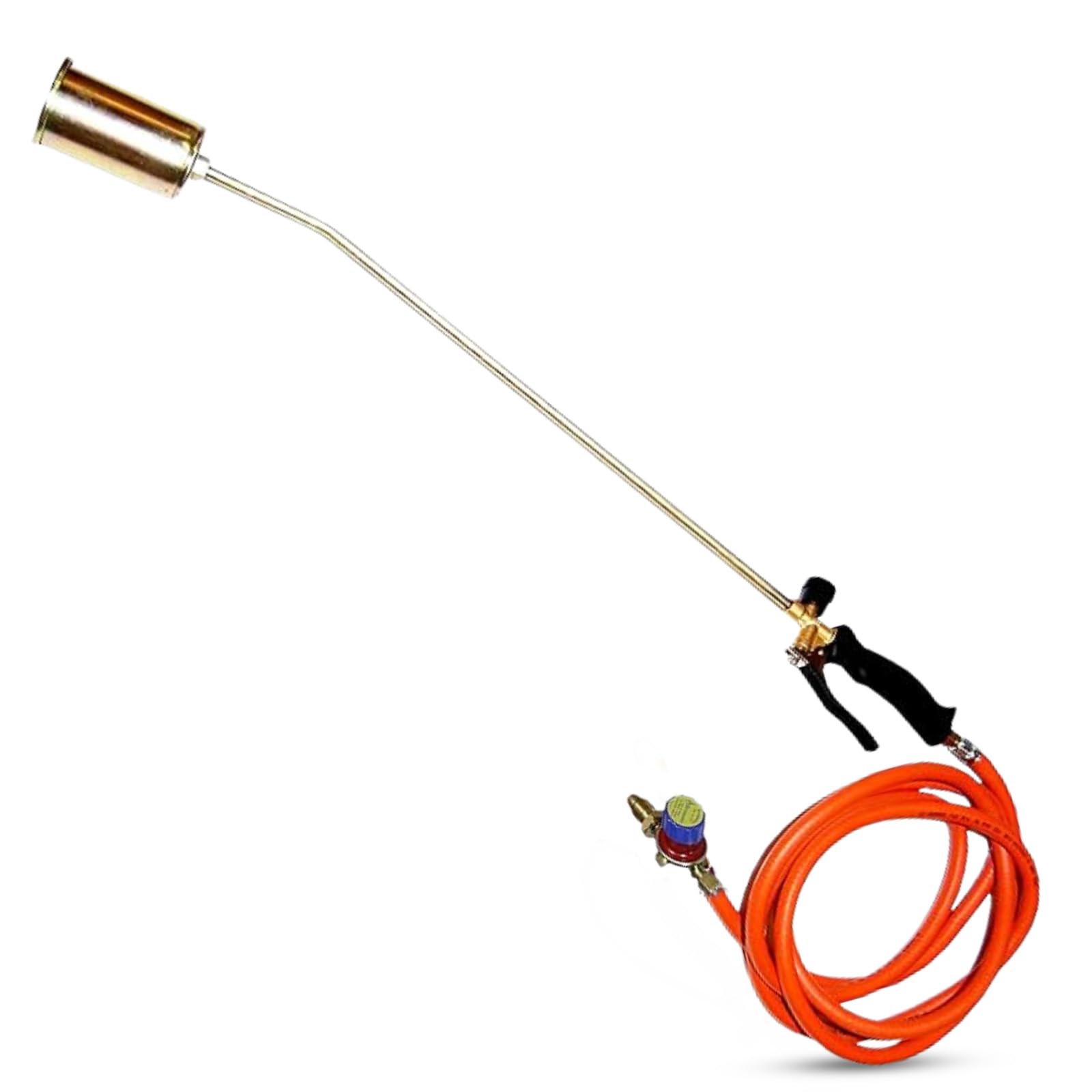 Brenner 3mm Gas Torch Weed Burner Kit – Heavy Duty Roofing Blow Torch with 5m Hose & Gas Regulator – Suitable for Weeding, Plumbing, Welding, Thawing Pipes, Roofing, BBQ & Outdoor Heating