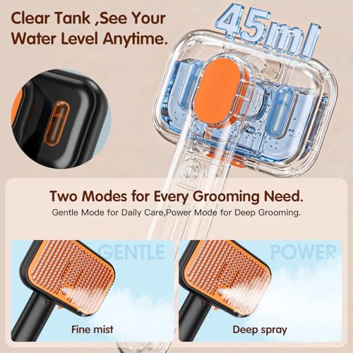 Image of Steam Cat Brush for Shedding, Self-Cleaning Deshedding Grooming Comb