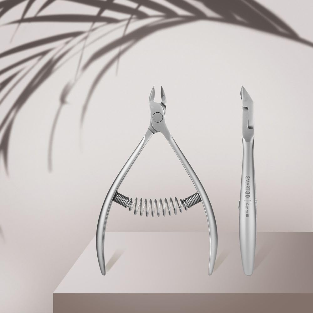 STALEKS PRO by Natury Nails Pinza professionale per cuticole 4 mm. Acciaio inossidabile (Smart 30-4mm)