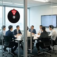 ikosy Office Door Sign- Do Not Disturb,Out of Office,Please Knock,In a Meeting,Working Remotely,Back Soon,6 Inch Magnetic & Adhesive Privacy Sign Indicator for Conference(Black) — image 6