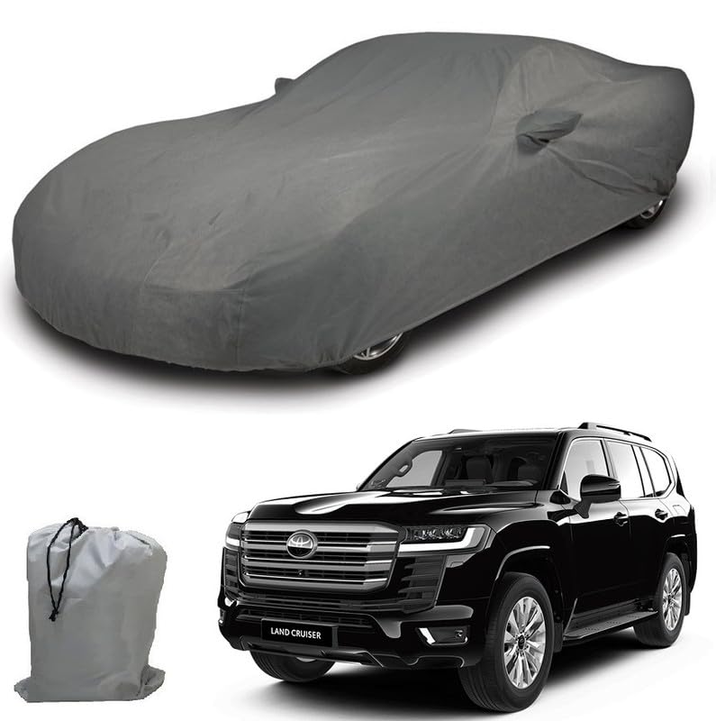 Image of ARCUATE Triple Layer Custom fit Car Body Cover for Toyota Land Cruiser 300 |Top Layer Dustrproof | Middle Layer Waterproof | Bottom Layer Scratch Protection | Outdoor Indoor Fabric