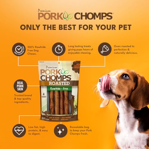 Pork Chomps DT807V Roasted Pork Skin Dog Chews thumb #2