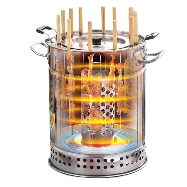 Parrilla Barbacoa Carbón Portátil Marca ZOLPINL