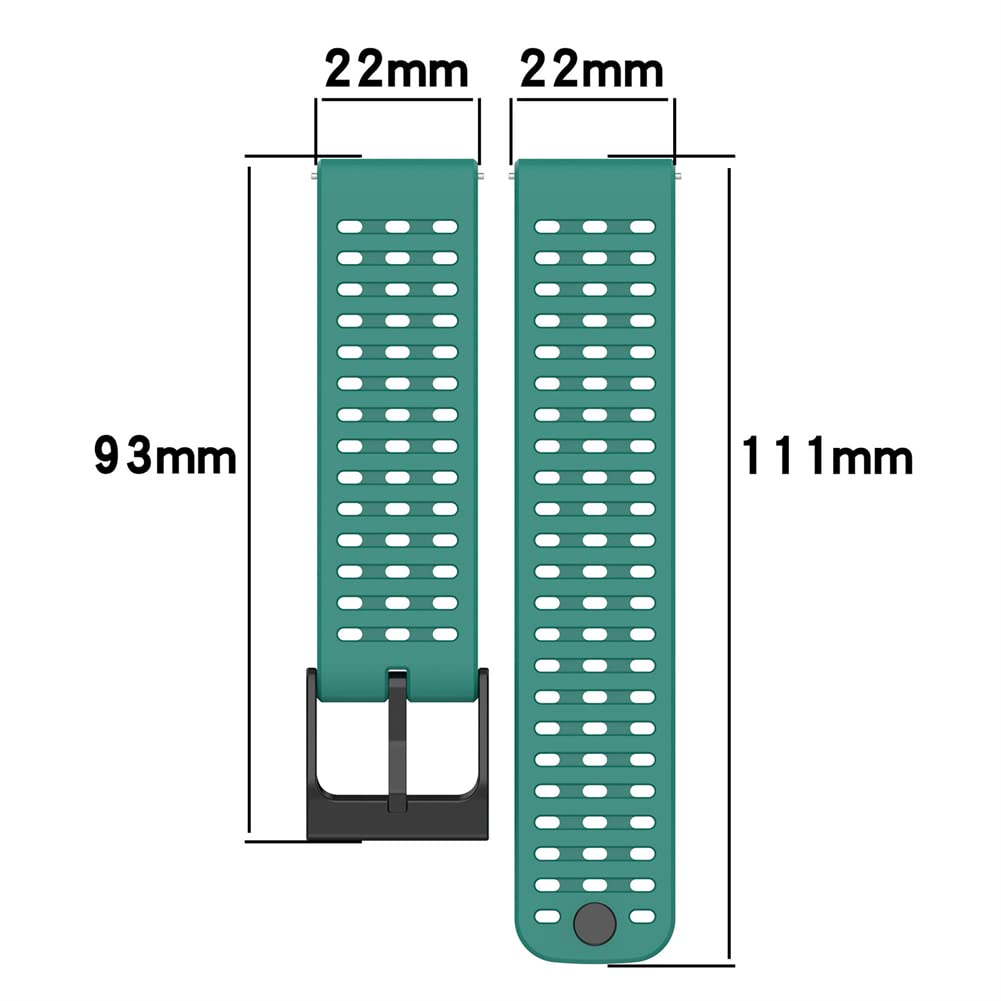 Cinturino per Suunto 9 peak pro/Vertical/Urband 7/ATHLETIC 1, Cinturino di Ricambio in Silicone Compatibile con Vertical/9 peak pro