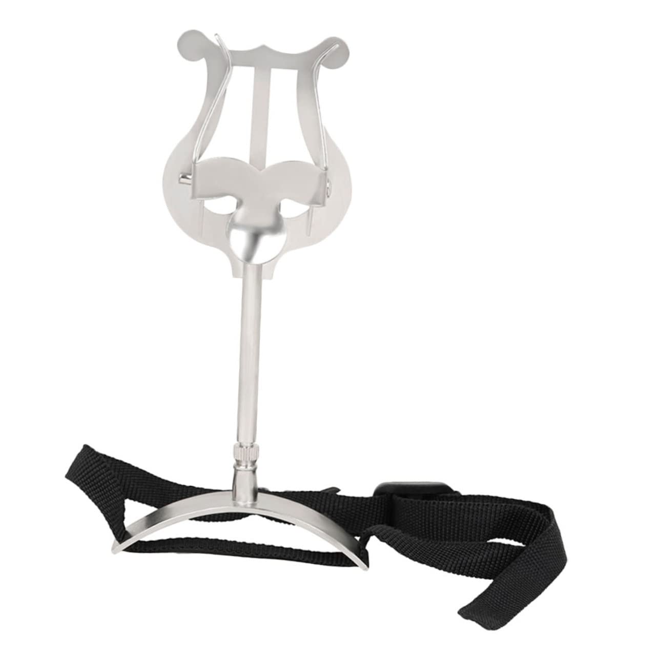 FAVOMOTO Euphonium Sheet Music Stand Compact and Lightweight Euphonium Music Stand Silver Sturdy Easy to Carry