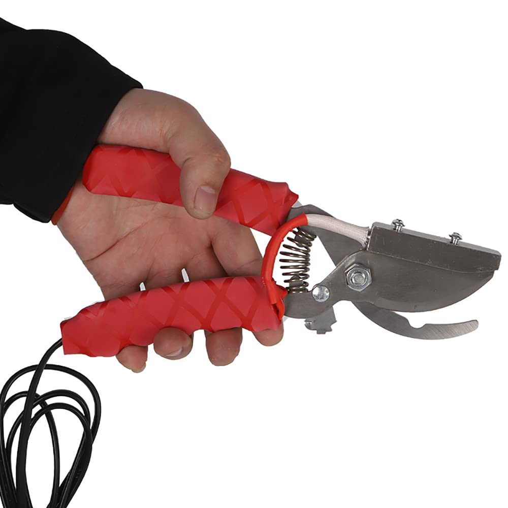 Cortador de Cola Sin Sangre de Calefacción Eléctrica de 220V, Alicates de Corte de Cola de Lechón, 80W 370 ℃ Para Cerdo, Oveja, Cabra, Herramientas de Granja