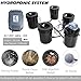 Hydroponics Growing System 5 Gallon DWC Hydroponic Bucket Kit Multi Barrel Hydroponic Machine Drip Irrigation System for Vegetables (4 Bucket + Reservoir Kit)