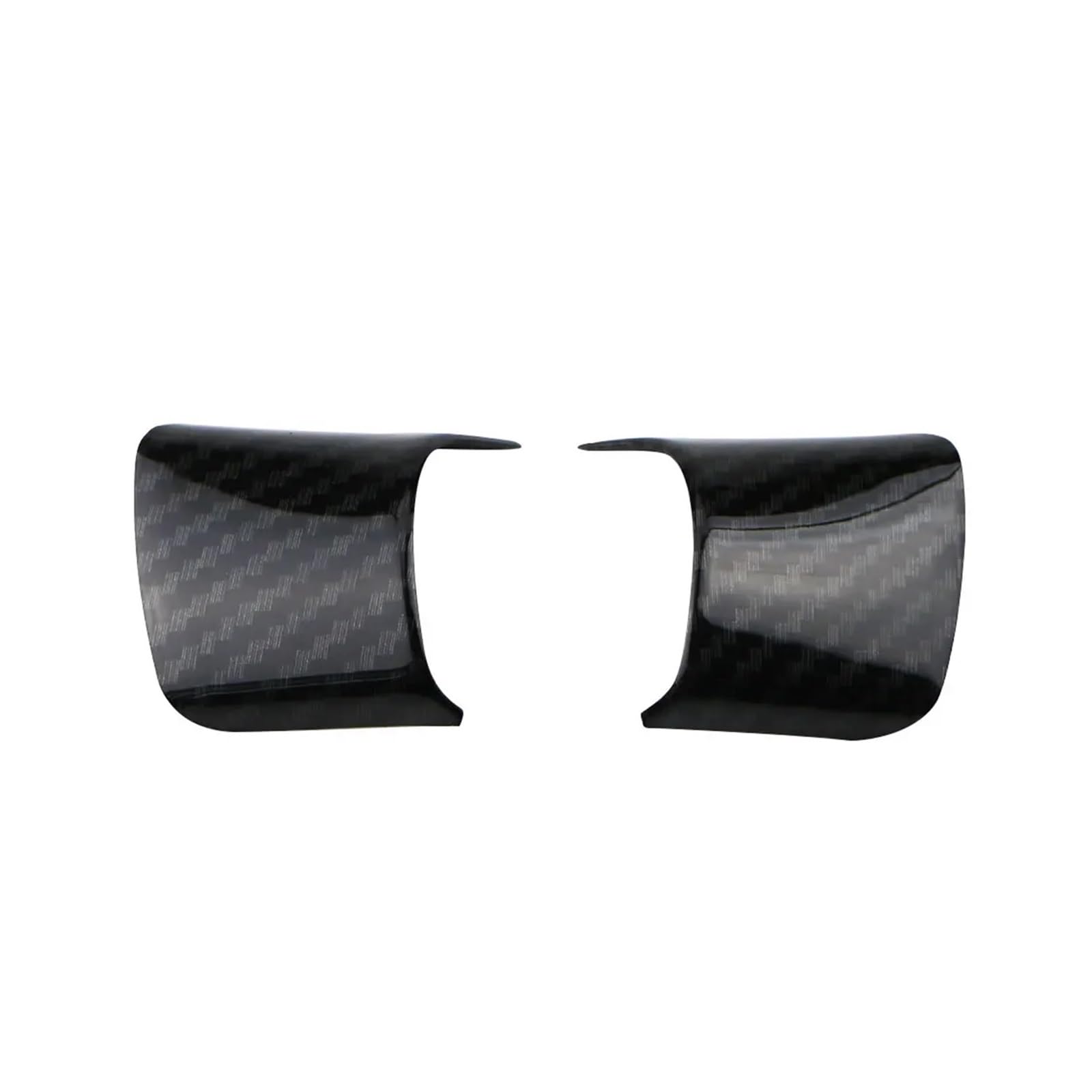 2 szt./zestaw nakładek na kierownicę samochodową | Compatible With Forda,for Focusa,for MK3 Kuga Escape,3 2012-2015 C-Max Cmax naklejki cekinami(Carbon fiber)