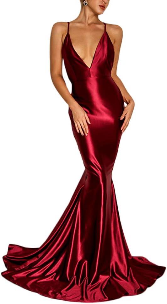 Satin Long Dress