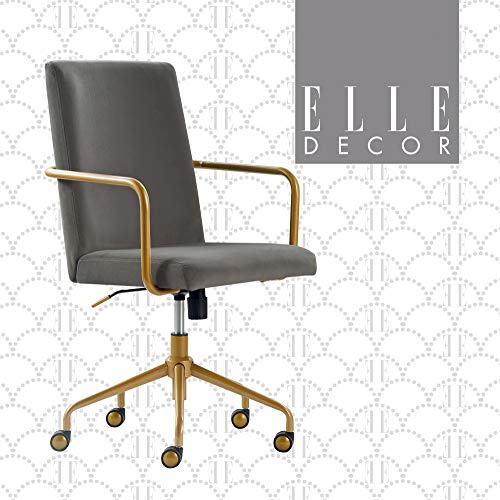 Elle Decor Giselle Modern Home Office Desk Chair, High Back Adjustable Computer Chair
