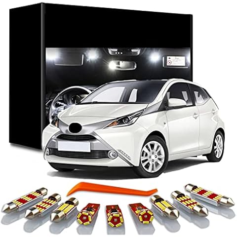 Teptdirio Car LED Interior Light Kit Dome Map Trunk Lamp,Fit for Toyota Aygo 2005-2015 2016 2017 2018 2019 2020 2021 car Accessories Cover