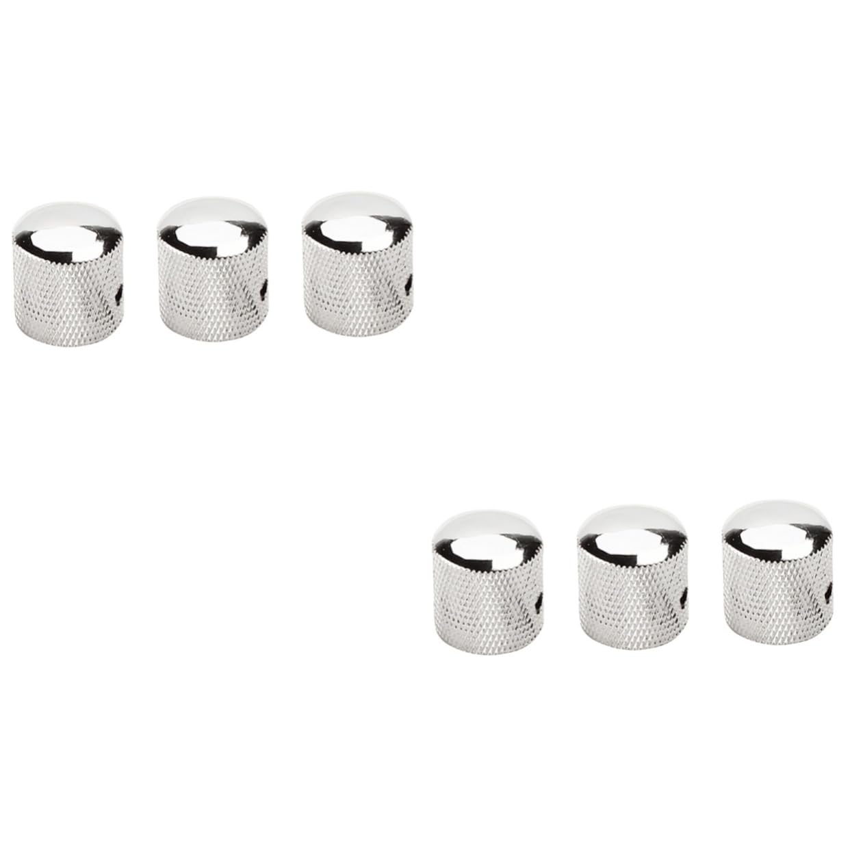 FUNOMOCYA 2sets Volume Tone Control Knobs Electric Bass Guitar Replacement Parts Dome Knobs Fits Guitar Bass Gd105a 3pcs*2