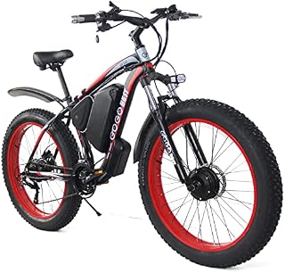 GOGOBEST Fat Tire Electric Bike GF700,48V 17.5AH 26" Electric Mountain Bike Dirt Ebike for Adults Shimano 7-Speed 3 Riding Modes