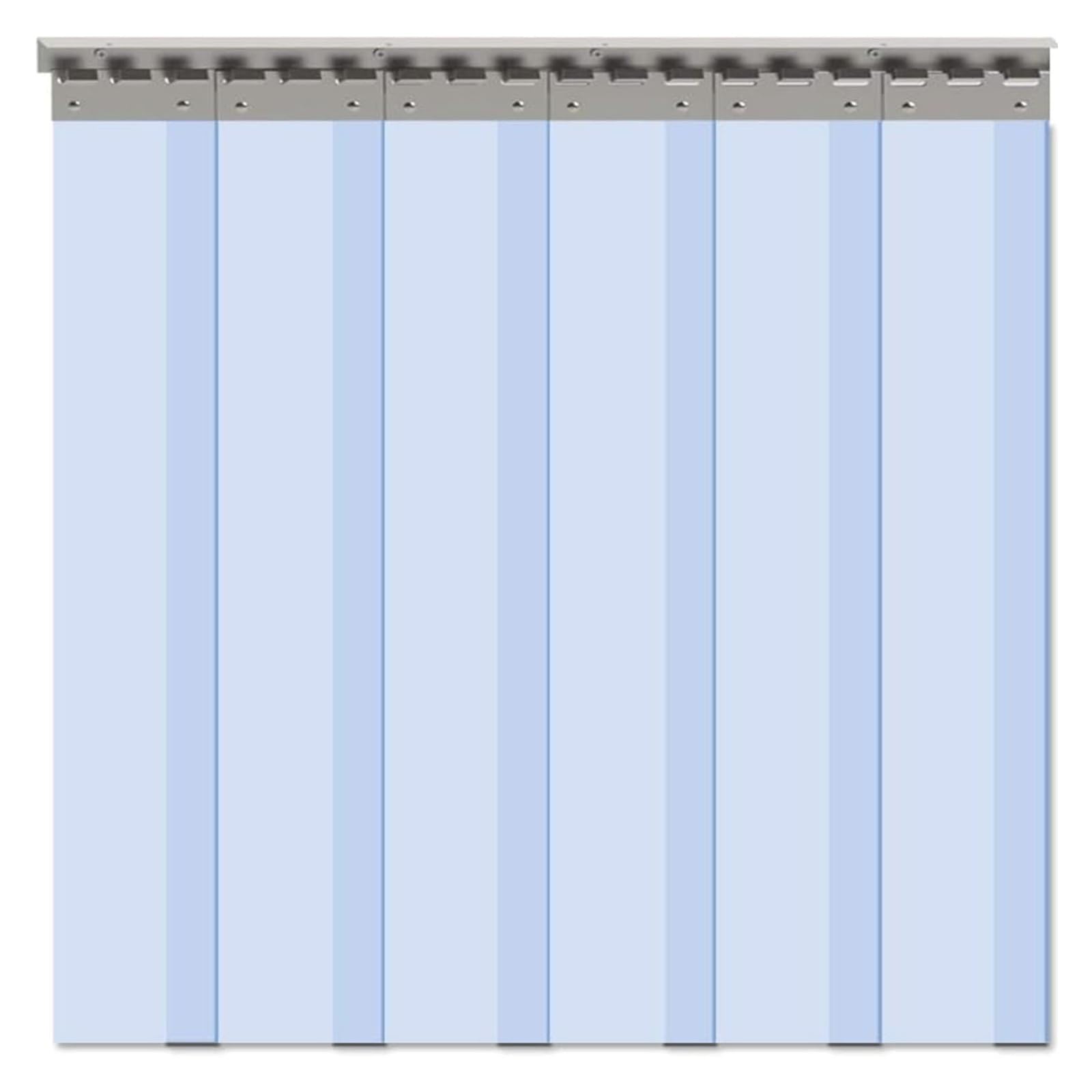 Kit di strisce in PVC per porte, tende impermeabili in vinile per magazzini, negozi e celle frigorifere, 150 x 240 cm, in plastica resistente