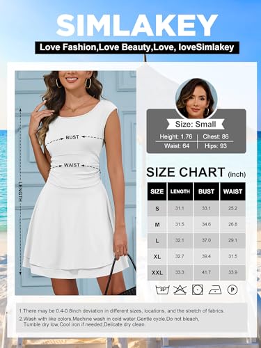 Image of Women's Boat Neck Ruffle Hem Mini Dress Sleeveless Homecoming Dress A Line Ruched Waist Corset Short Party Dress
