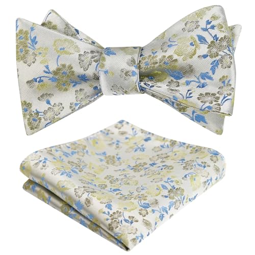 Image of Alizeal Mens 2pcs Floral Bow Tie Set