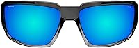 Vista 6 de BOMBER BG114ICE - Gafas de sol polarizadas para hombre, marco ahumado de cristal de 2 tonos con espejo azul hielo, lentes de seguridad polarizadas