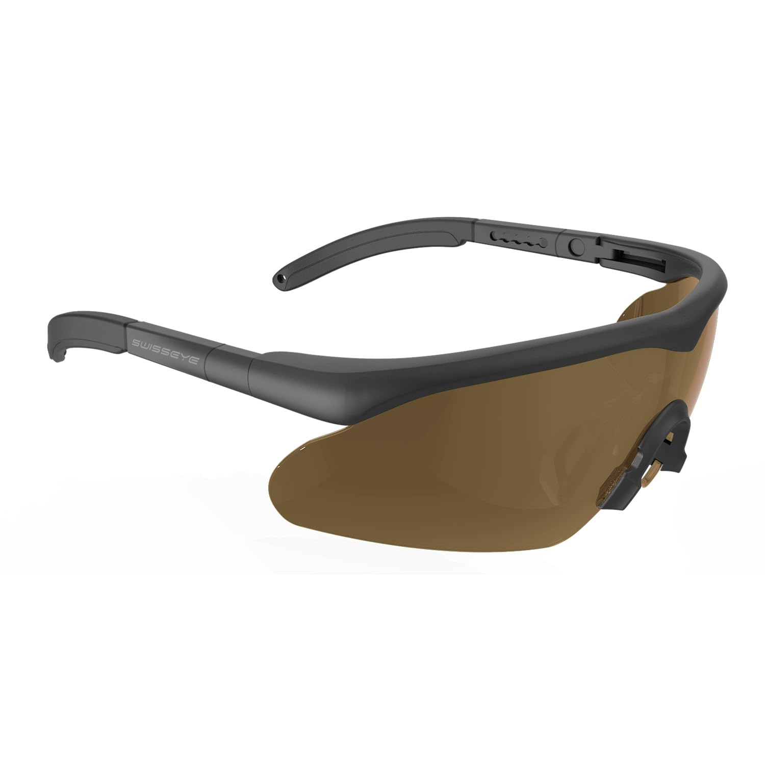 SWISS EYE® Takt. Laserschutz-/Schiessbrille "Raptor PRO", braun/Rahmen: schwarz