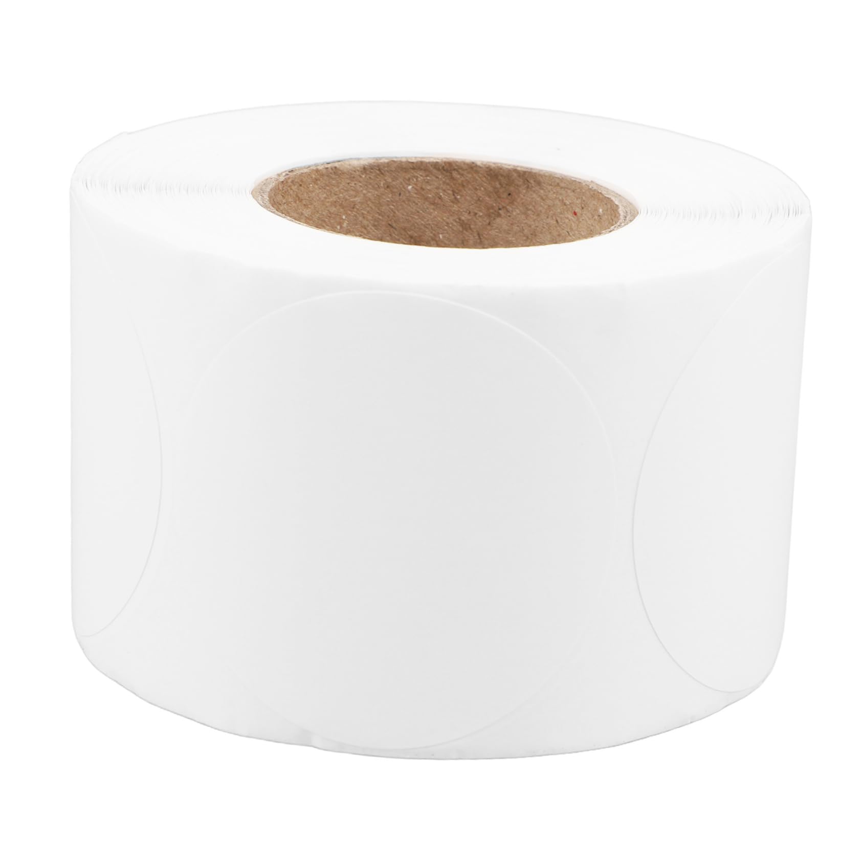 FUNOMOCYA Thermal Printer Stickers Mm Round Labels Sheets White Self-Adhesive Water Oil Resistant Office Supply