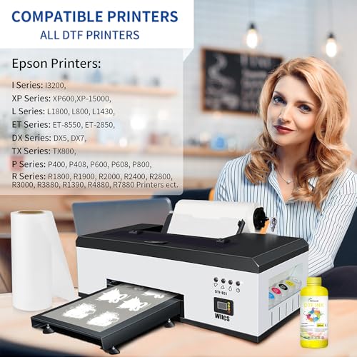 Image of DTF Ink Yellow 500ml Heat Transfer Ink Refill ET-8550 L1800 | Ink Kit for I3200,XP600,R1390,L1800,ET-8550,ET-2850,XP-15000,R2400,L800,1430,P800,R2000 for All DTF Printers&Film