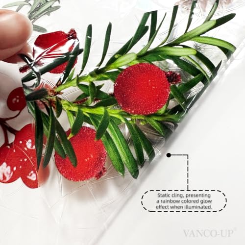 Vinilo decorativo navideño para ventana de 17.71x39.37 pulgadas miniatura 7