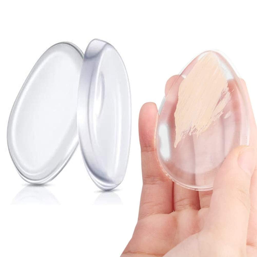 mepoint Silicone Powder Puffs, Silicone Makeup Sponge, Washable Gel Foundation Makeup blender and Puff, Silicone Blender Makep Sponge Applicator for foundation cream contour or concealer-picture-30