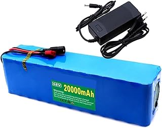 WOGQX 48V 20Ah 13S3P E-Bike Lithium-Ion Battery Pack for 250W 350W 500W Motor Electric Scooter Battery Built-in BMS with Charger