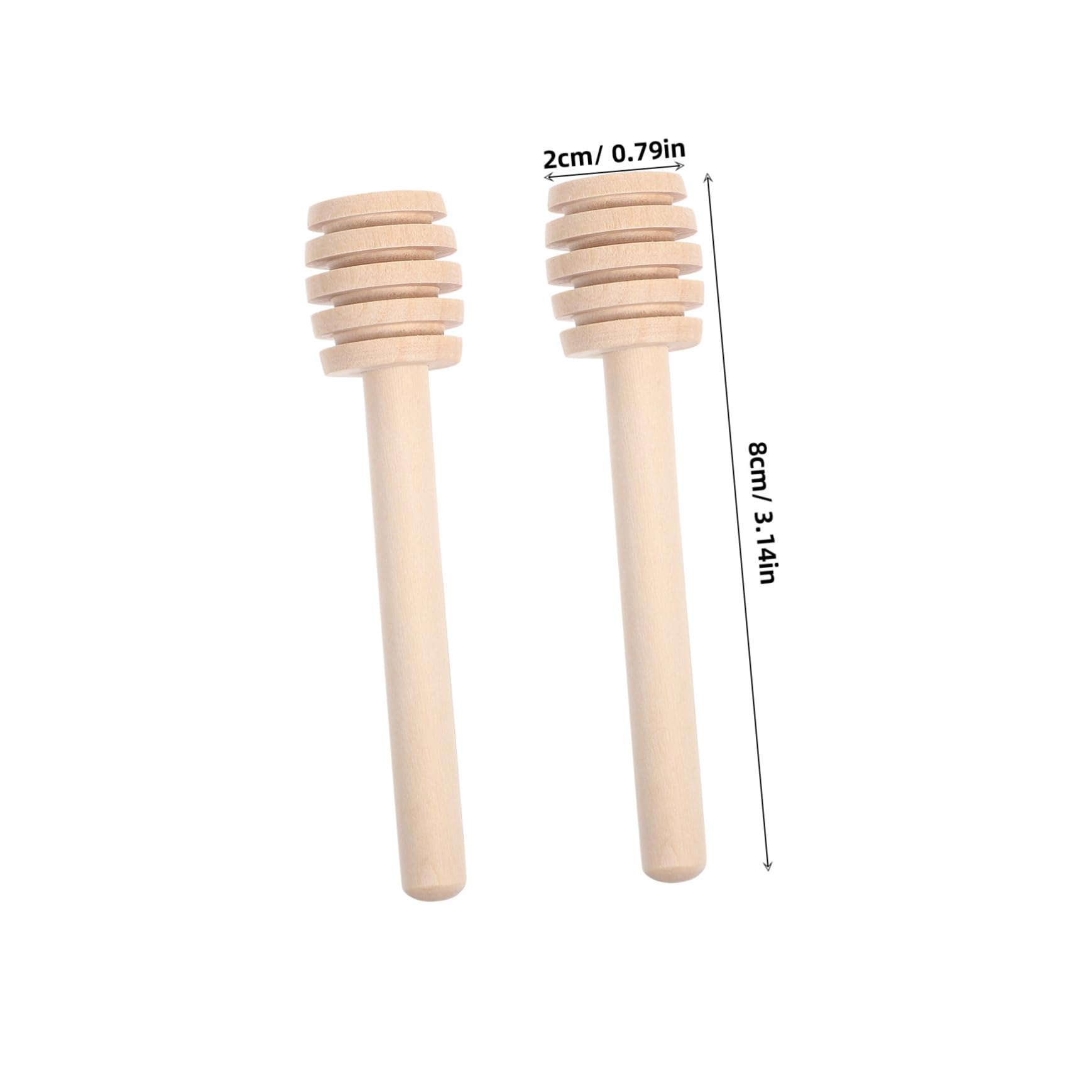 SHOWERORO Honeycomb Sticks 30pcs Wooden Honey Stirring Sticks Wood Jar Dipper Honey Jam Syrup Tea Party Favors