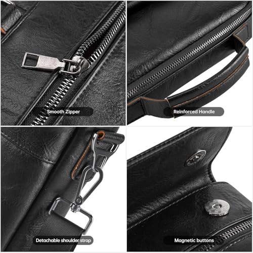 Sac à bandoulière en cuir pour iPad 11-13 pouces pochette de transport - 6
