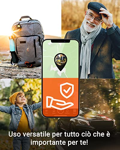 PAJ GPS ALLROUND Finder 2023 GPS - Localizzatore gps per auto, moto, anziani, bambini e molto più - Gps tracker in tempo reale - Antifurto per auto - Marca tedesca - Pulsante SOS per emergenza