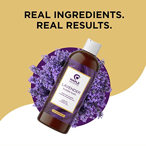 Premium Lavender Bubble Bath Soak - Aromatherapy Bubble Bath Soap And Luxury Lavender Bath Oil For Dry Skin - Moisturizing And Relaxing Bubble Bath For Adults With Aromatherapy Oils For Self Care #TOP4