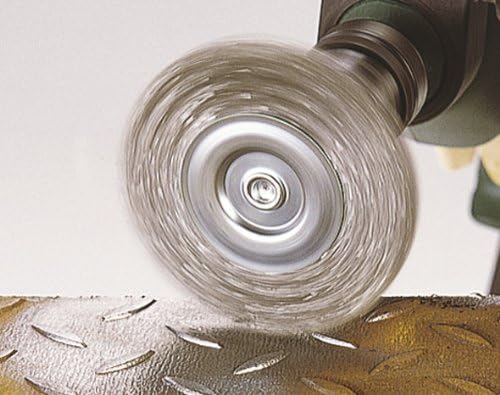 wolfcraft Steel Wire Wheel Brush ø75x16 mm - 2101000 - Hexagonal shaft - Ideal for derusting and cleaning - Wire brush for drills - Image 5