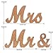 Senover Mr & Mrs Wedding Sign, Decorative Letters, Rustic Elegant, Rose Gold Glitter, 12.52