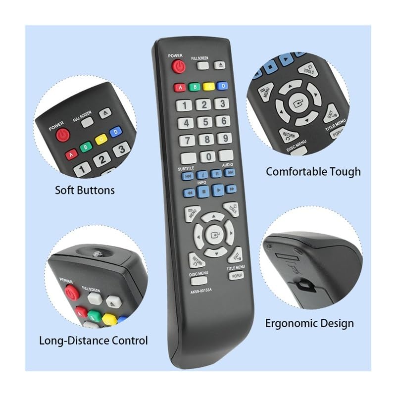 1pc AK59-00133A Telecomando compatibile con lettore Blu-ray BD-D5100 BD-D5100/XU BDD5100 BDD5100XU Controller sostitutivo