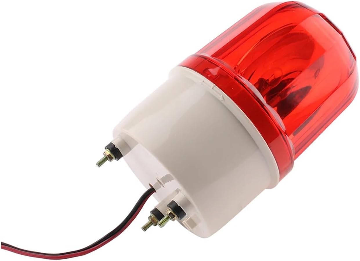 LTE-1101J AC110V 220V Red Yellow Green Blue Rotating Warning Light Lamp Warning Light(Red,AC 110V)